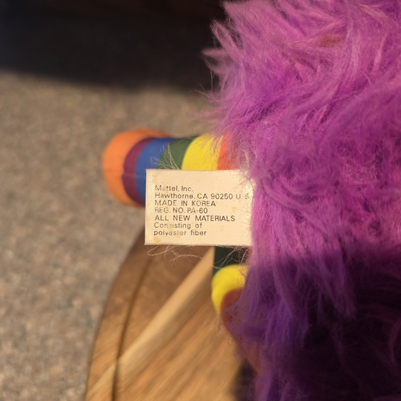 VTG Rainbow Brite Sprite Purple 12" Plush 1983 Hallmark Stuffed - Picture 5 of 5